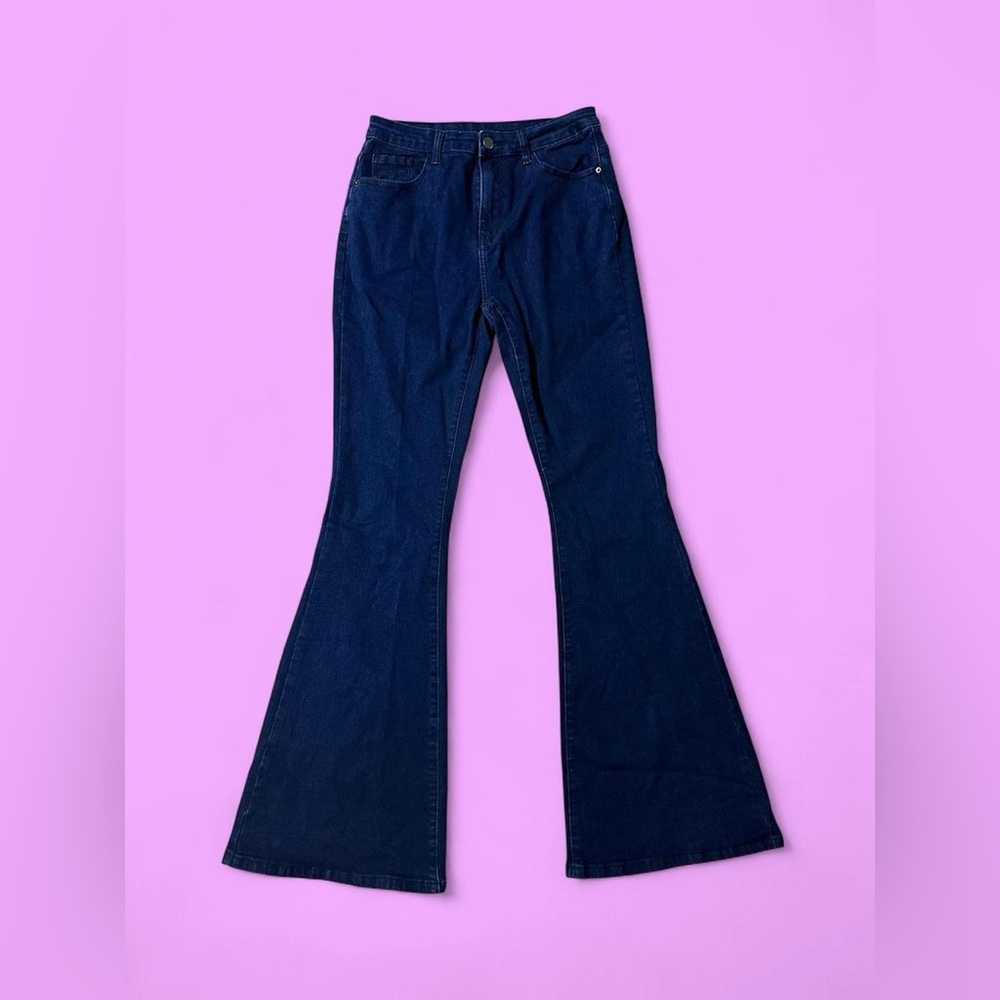 Dark Blue Flare Jeans
